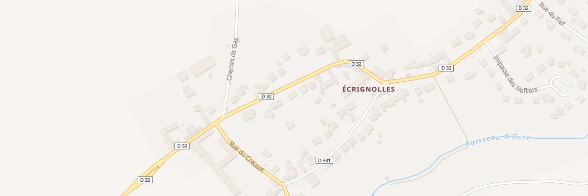 Plan du 25 Rue de Chartres à Écrosnes