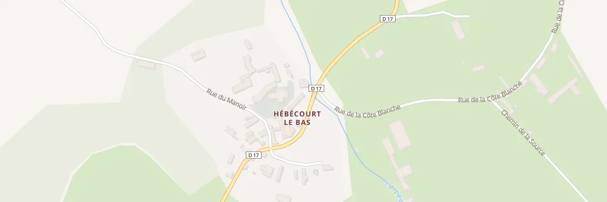 Plan du 4 Rue du Moulin à Hébécourt