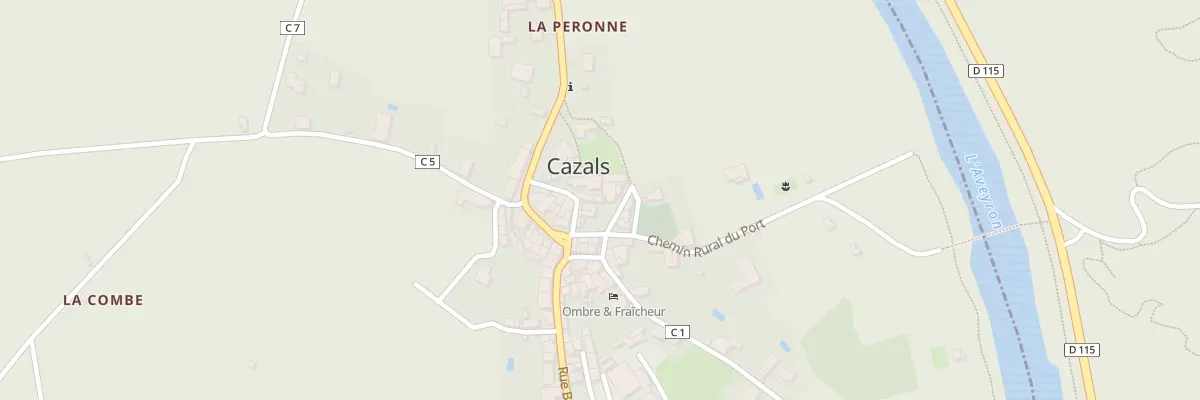 Plan du 5044 Cazals à Cazals