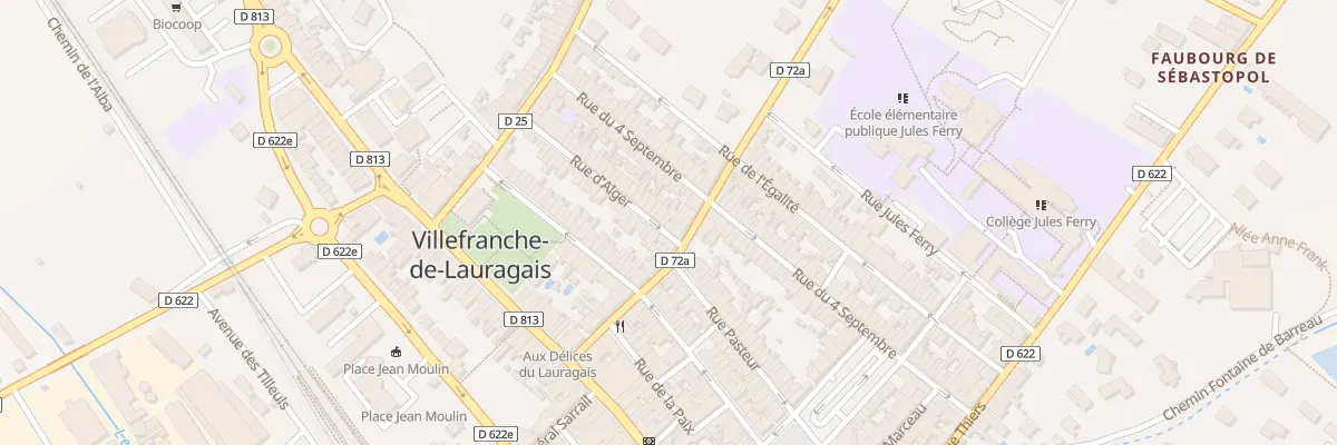 Plan du 4 Rue d’Alger à Villefranche-de-Lauragais