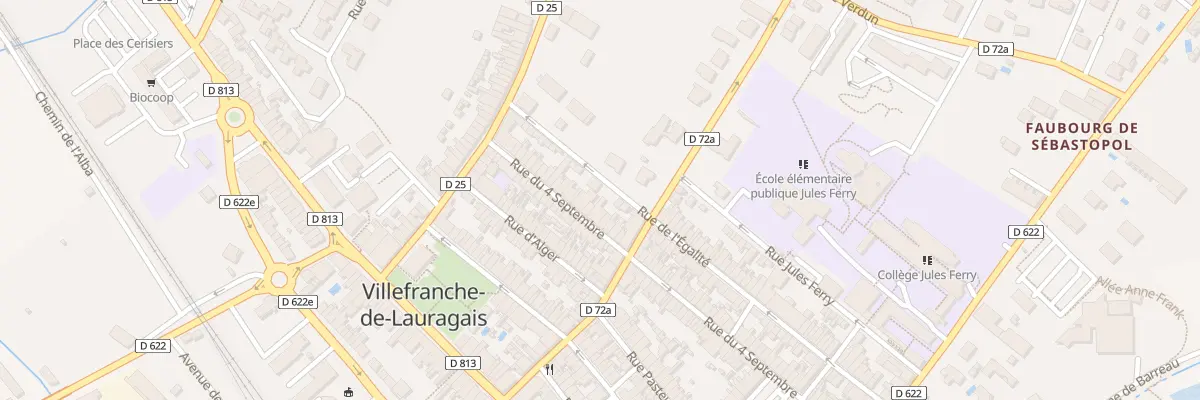 Plan du 59 Rue de l’Egalité à Villefranche-de-Lauragais