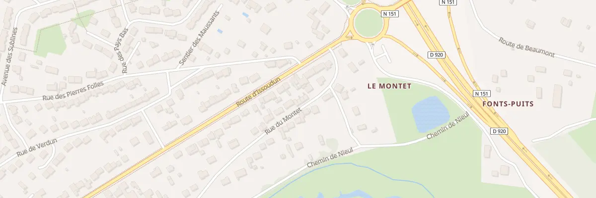Plan du 133 Rue du Montet à Déols