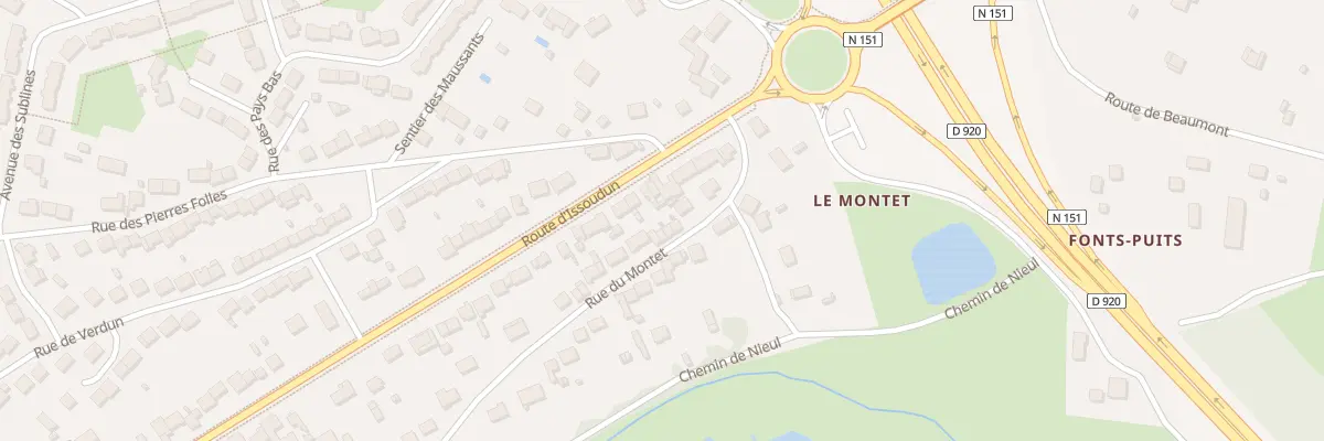 Plan du 135 Rue du Montet à Déols