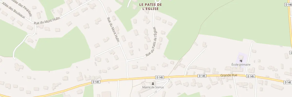 Plan du 1 Rue du Patis de l’Eglise à Sorrus