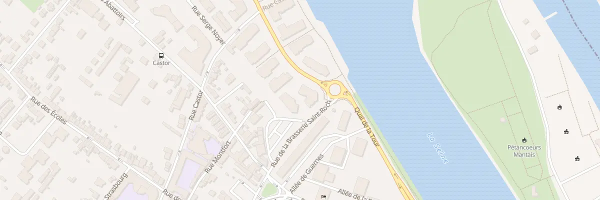 Plan du 2 Rue de la Brasserie Saint Roch à Mantes-la-Jolie