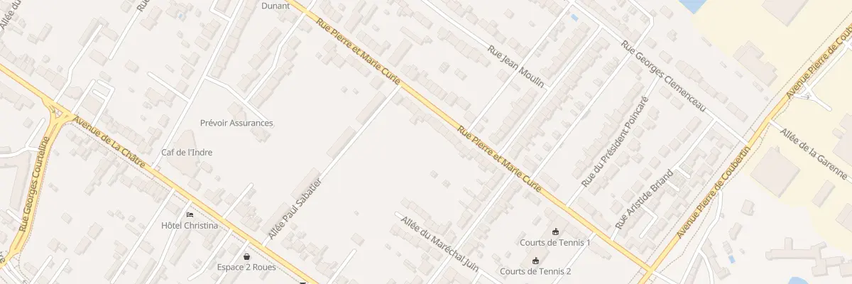 Plan du 132 Rue Pierre et Marie Curie à Châteauroux