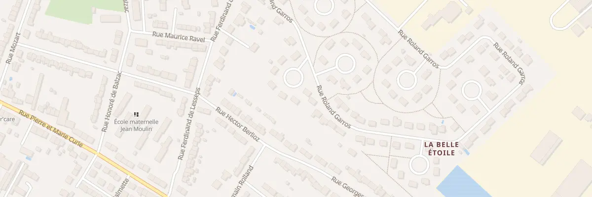 Plan du 93 Rue Roland Garros à Châteauroux