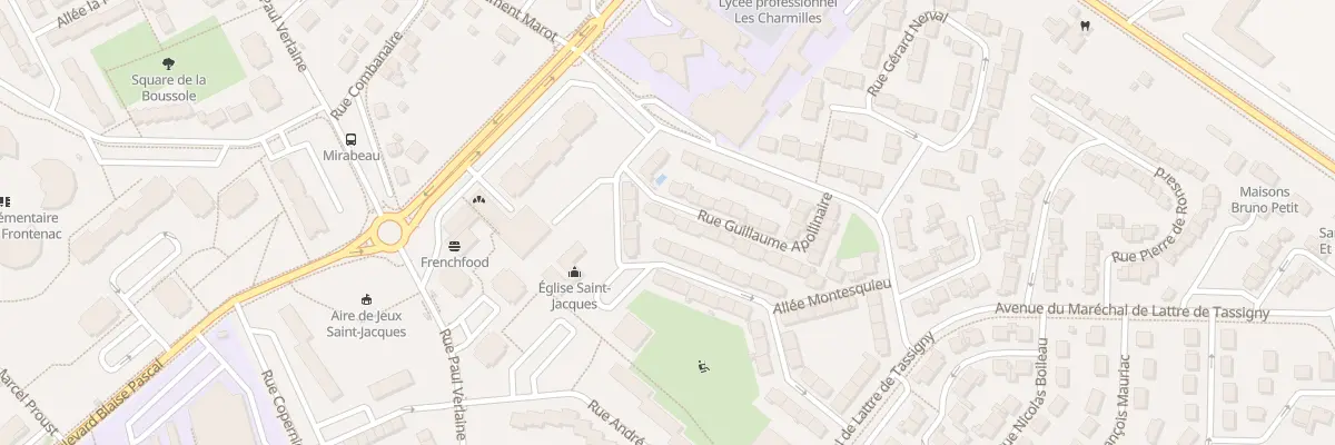 Plan du 4 Rue Guillaume Apollinaire à Châteauroux