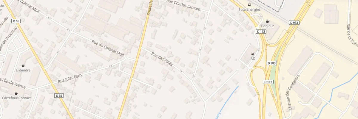 Plan du 3 Rue des Alliés à Mantes-la-Ville