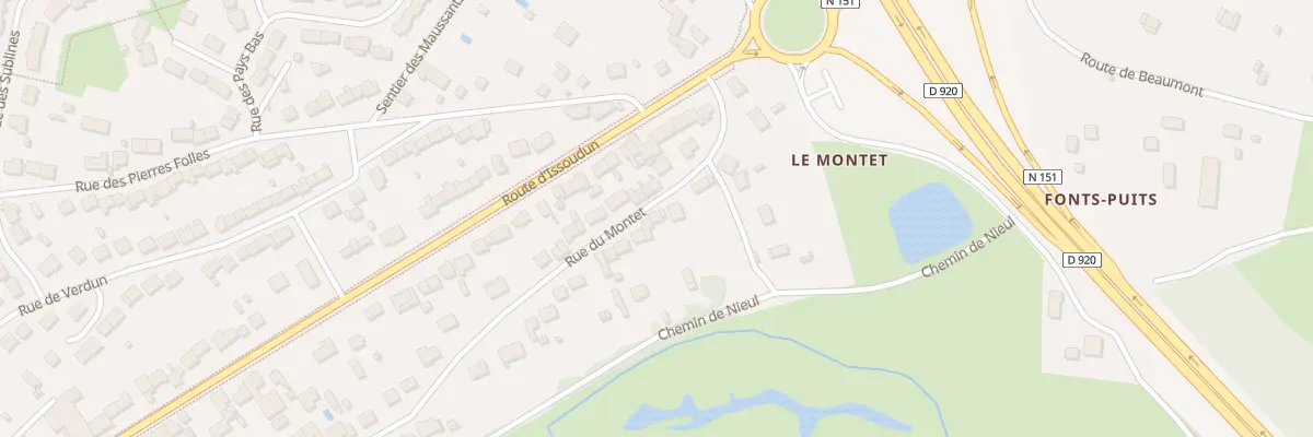 Plan du 126 Rue du Montet à Déols
