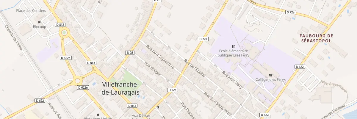 Plan du 55 Rue de l’Egalité à Villefranche-de-Lauragais