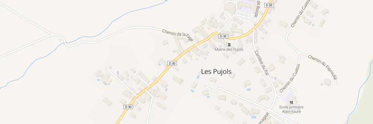 Plan du 139 Cols aux Pujols