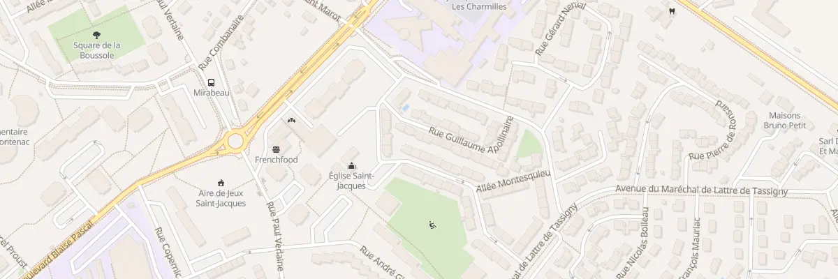 Plan du 6 Rue Guillaume Apollinaire à Châteauroux