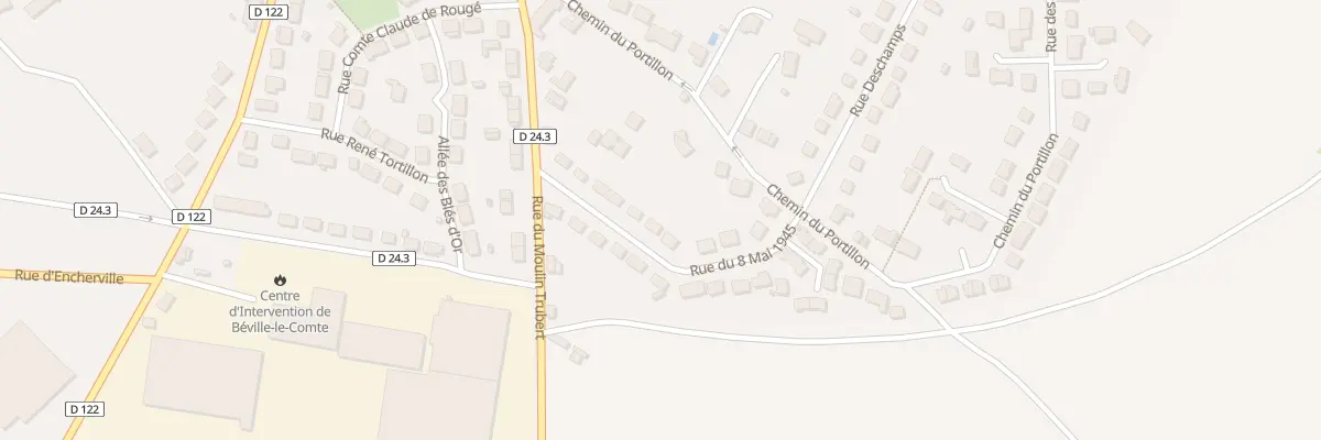 Plan du 11 Rue du Huit Mai 1945 à Béville-le-Comte