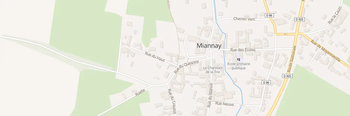 Plan du 2 Rue de Haut à Miannay