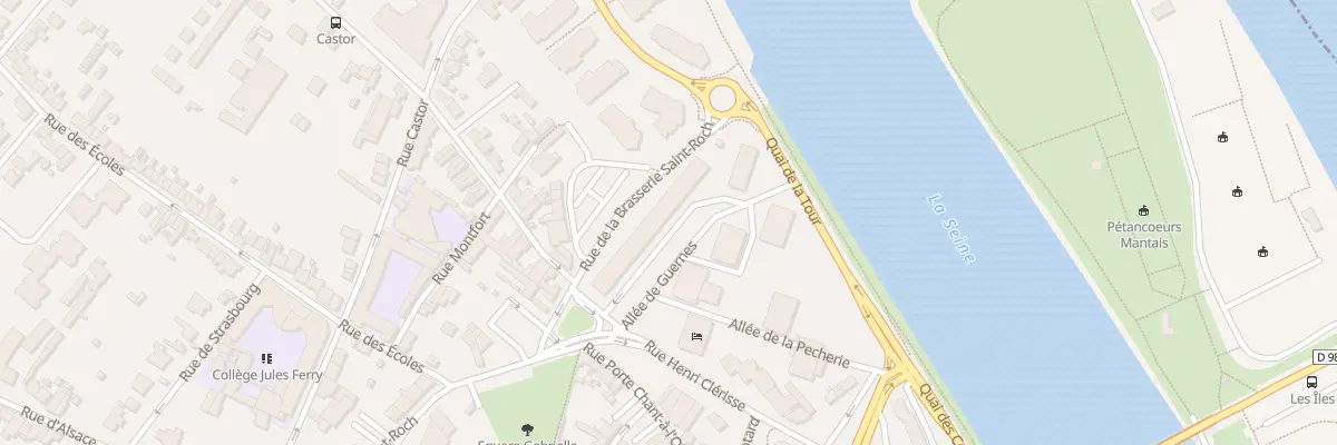 Plan du 3 Rue de la Brasserie Saint Roch à Mantes-la-Jolie