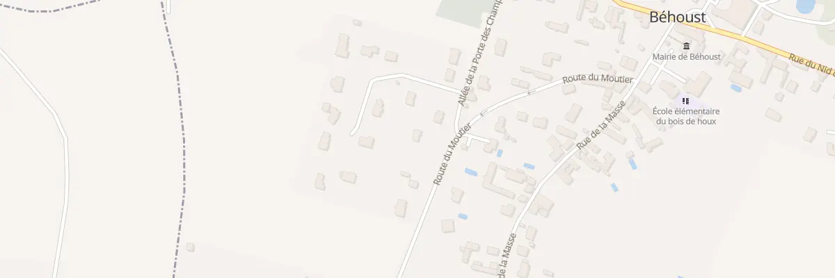 Plan du 14 Rte du Moutier à Béhoust