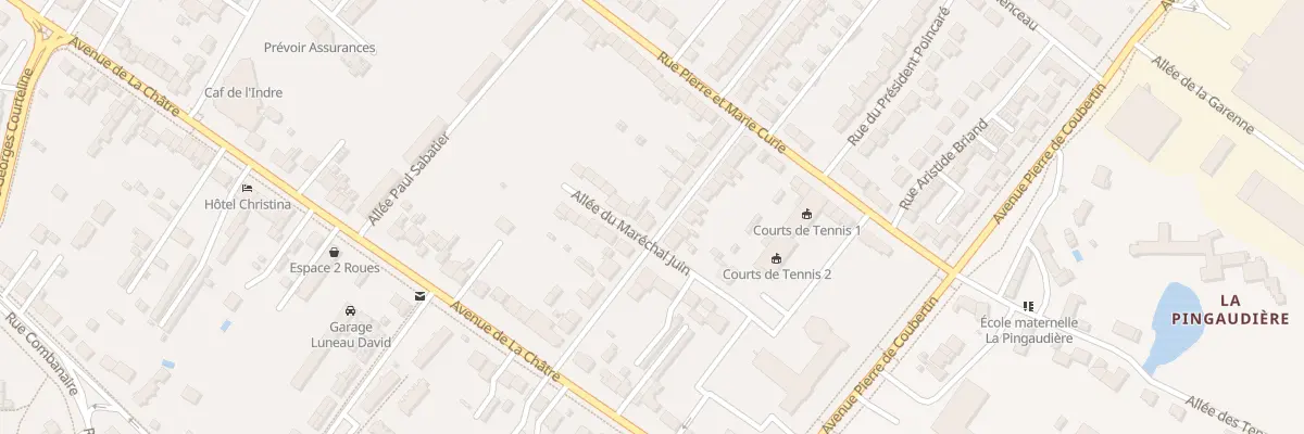 Plan du 23 Rue du Maréchal Foch à Châteauroux