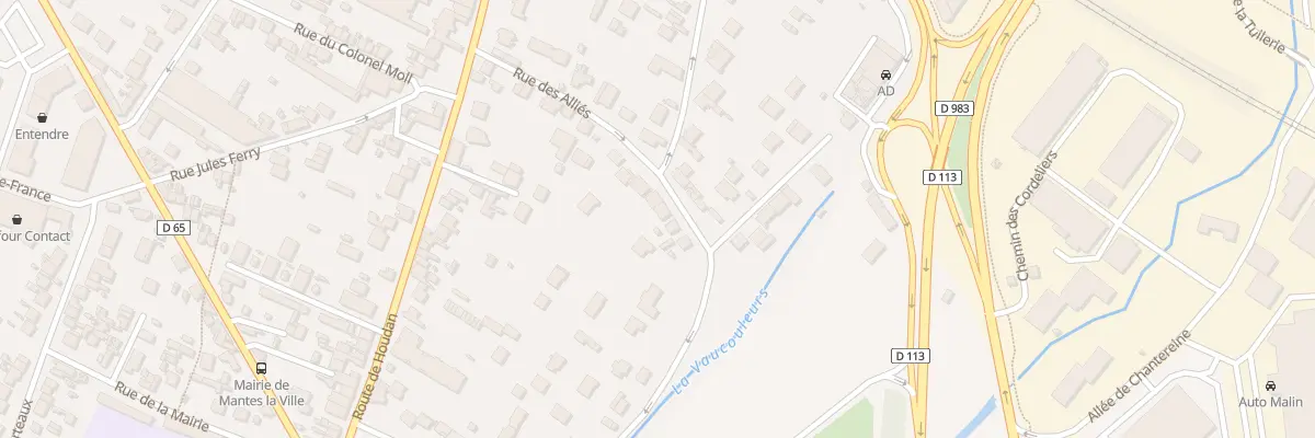 Plan du 8 Rue des Alliés à Mantes-la-Ville
