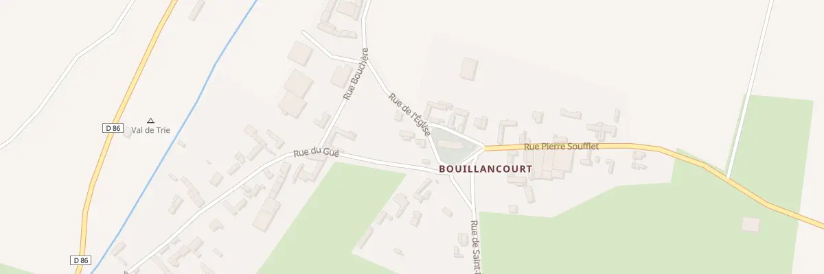 Plan du 6 Rue de l’Eglise Bouillancourt à Moyenneville