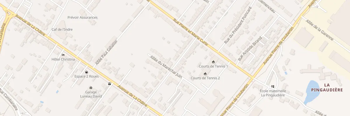 Plan du 27 Rue du Maréchal Foch à Châteauroux