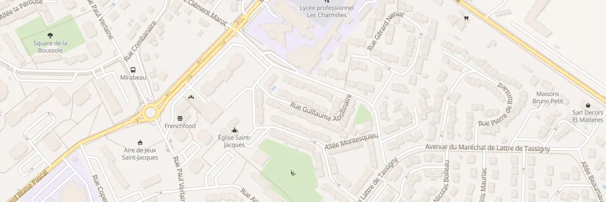 Plan du 7 Rue Guillaume Apollinaire à Châteauroux