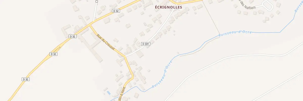 Plan du 15 Rue du Moulin a Vent à Écrosnes