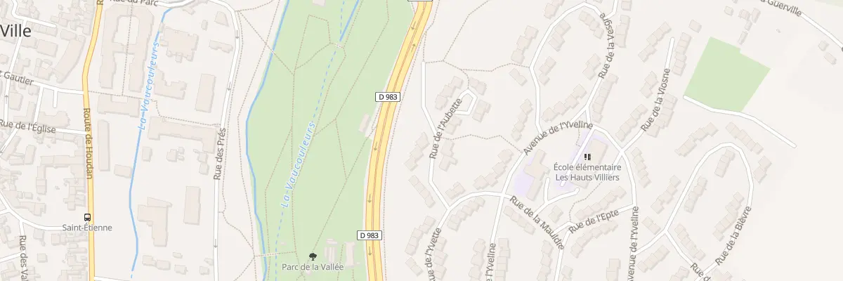 Plan du 13 Rue de l’Aubette à Mantes-la-Ville