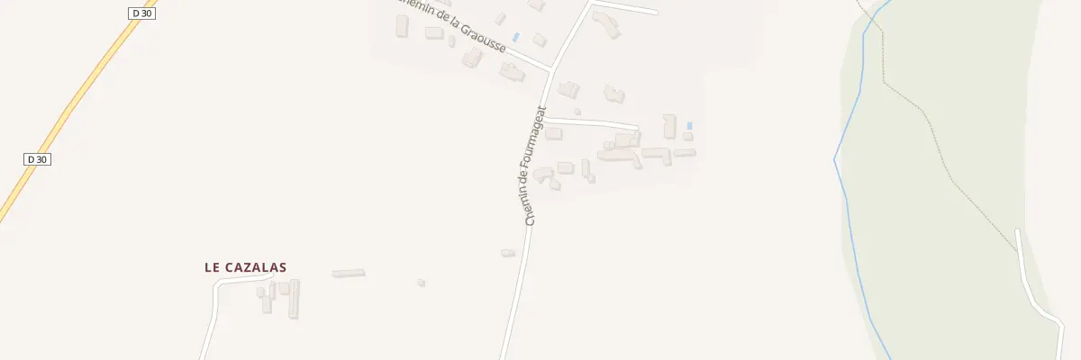Plan du 15 Froumatjat aux Pujols