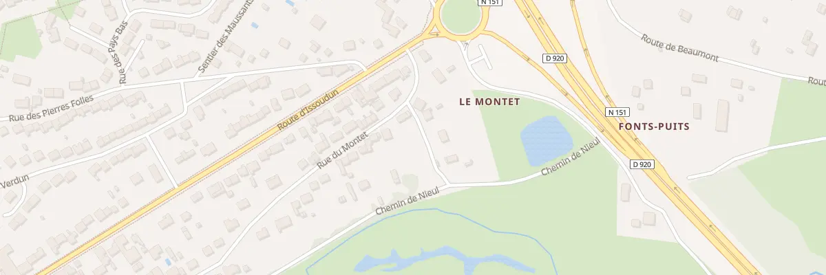 Plan du 134 Rue du Montet à Déols