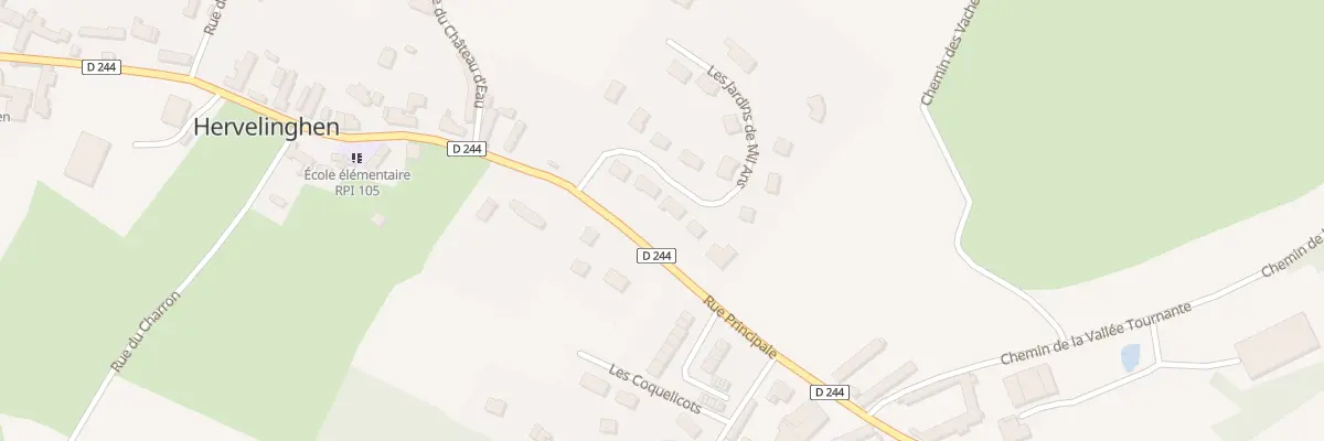 Plan du 96 Rue Les Jardins de Mil Ans à Hervelinghen