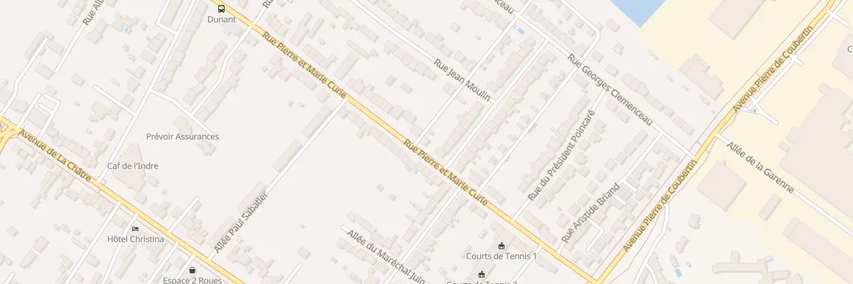 Plan du 171 Rue Pierre et Marie Curie à Châteauroux