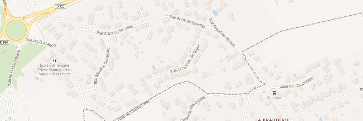 Plan du 12 Rue Comtesse de Ségur à Châteauroux