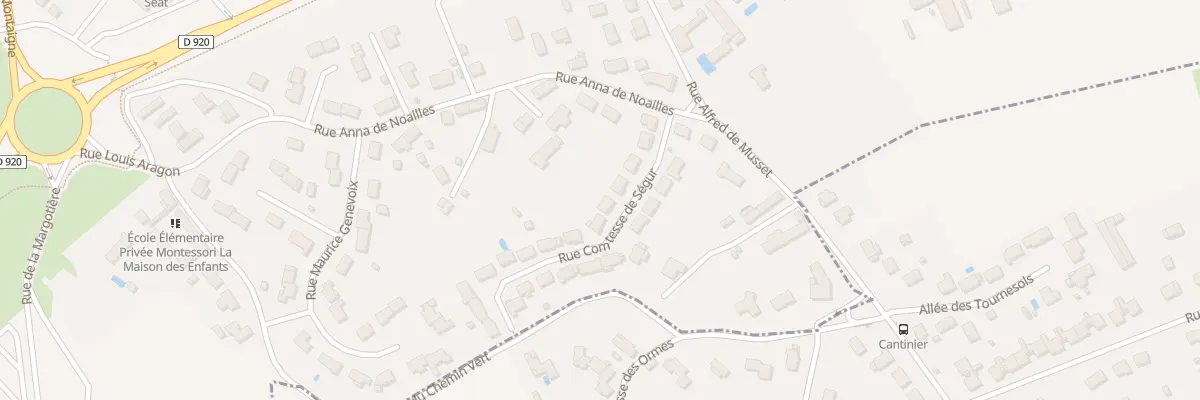 Plan du 10 Rue Comtesse de Ségur à Châteauroux