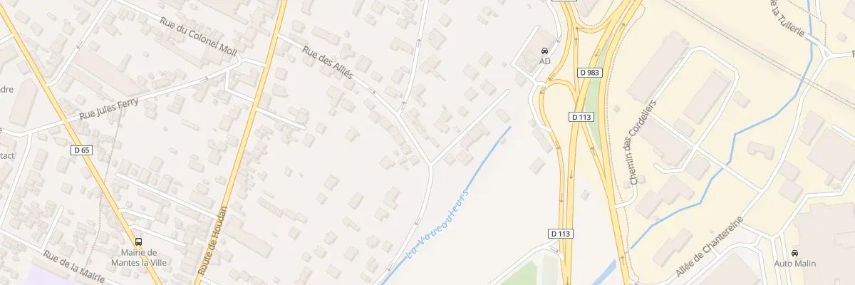 Plan du 11 Rue des Alliés à Mantes-la-Ville