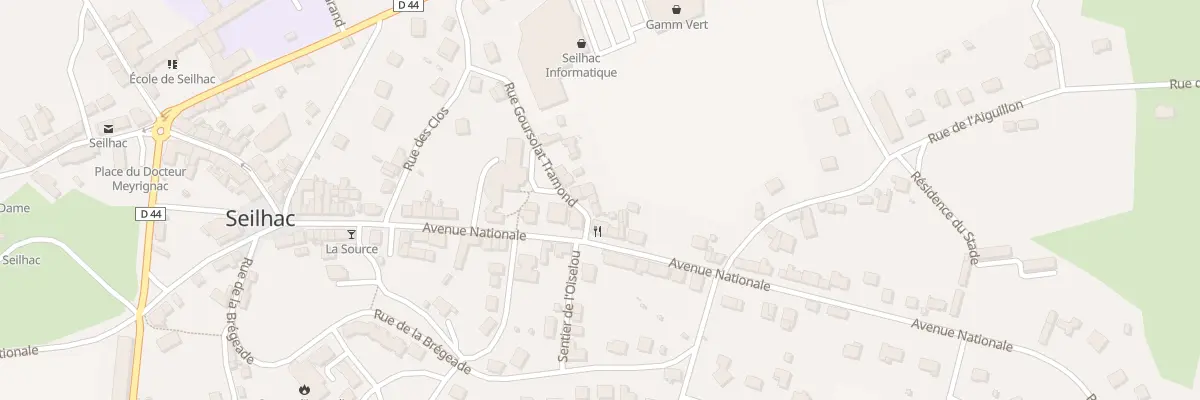 Plan du 3 Rue Goursolat Tramond à Seilhac