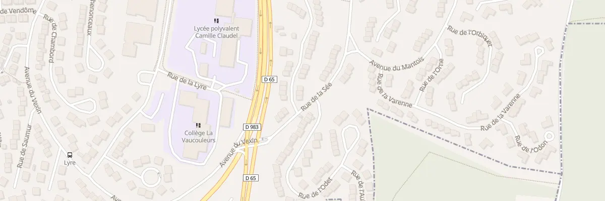 Plan du 59 Rue de Montchauvet à Mantes-la-Ville