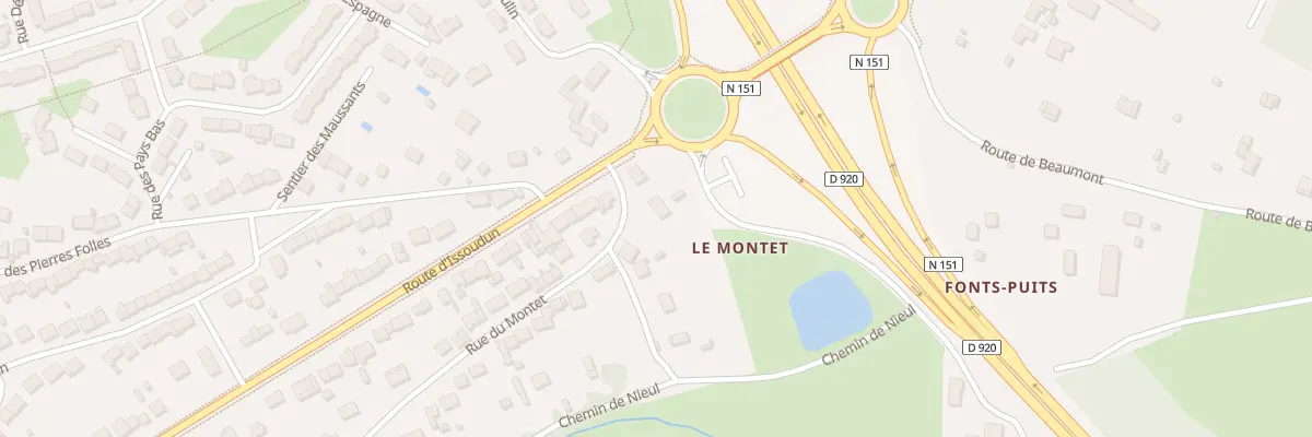 Plan du 140 Rue du Montet à Déols