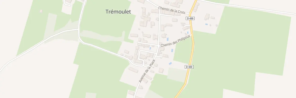 Plan du 19 Ruchelle et l’Eglise à Trémoulet