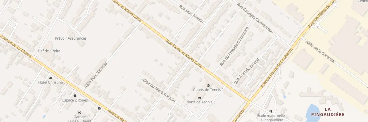 Plan du 39 Rue du Maréchal Foch à Châteauroux