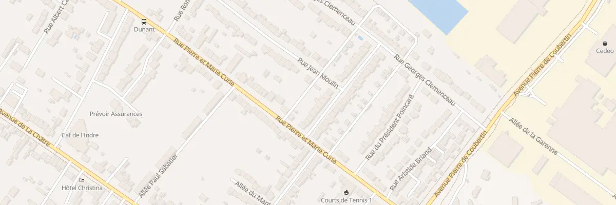 Plan du 7 Rue du Maréchal Lyautey à Châteauroux