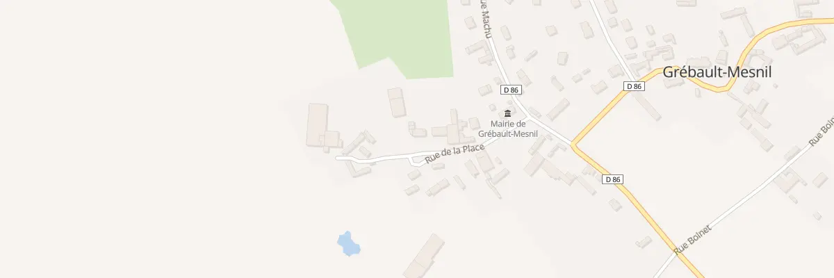 Plan du 6 Rue de la Place à Grébault-Mesnil
