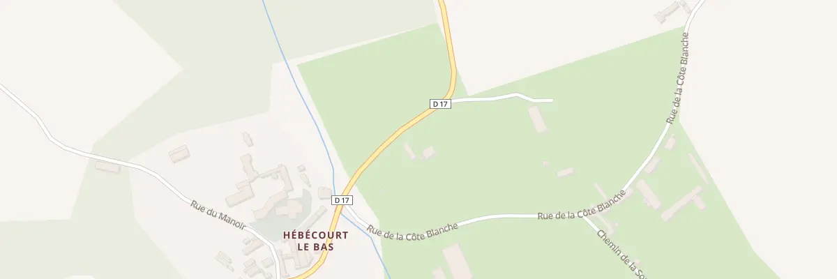 Plan du 1 Rue du Moulin à Hébécourt