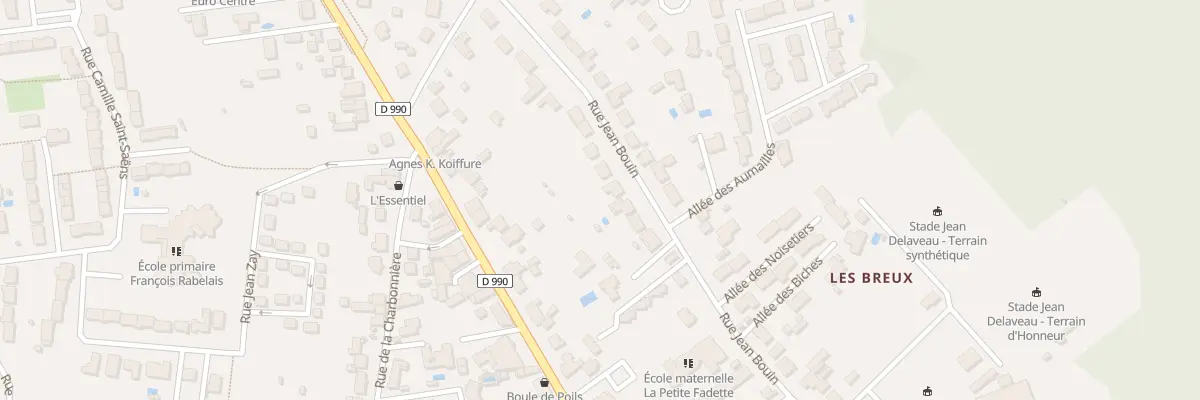 Plan du 21 Rue Jean Bouin au Poinçonnet
