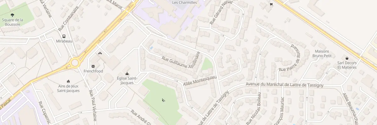 Plan du 15 Rue Guillaume Apollinaire à Châteauroux