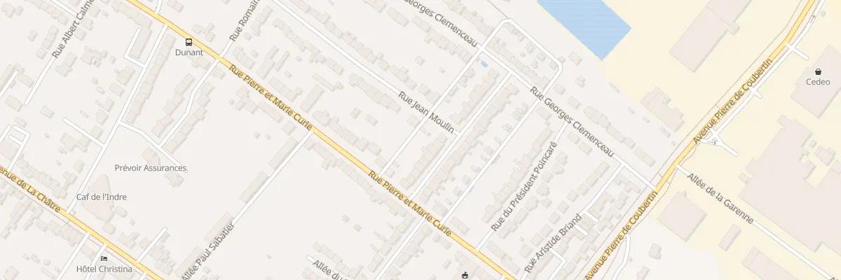 Plan du 11 Rue du Maréchal Lyautey à Châteauroux