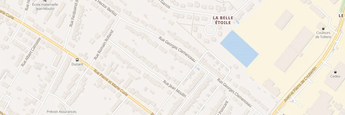 Plan du 28 Rue Georges Clemenceau à Châteauroux