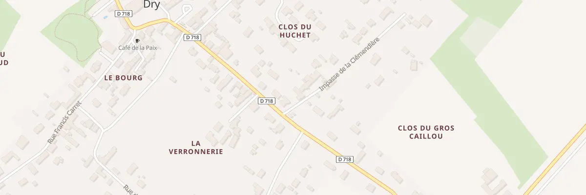 Plan du 33 Imp de la Clémendière à Dry