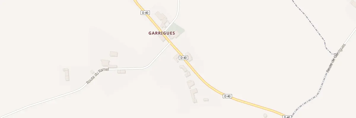 Plan du 5003 Garrigues à Garrigues