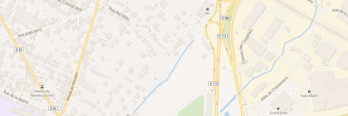 Plan du 16 Rue des Alliés à Mantes-la-Ville